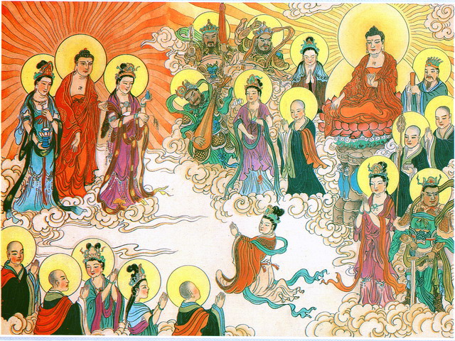 观无量寿经三圣住空